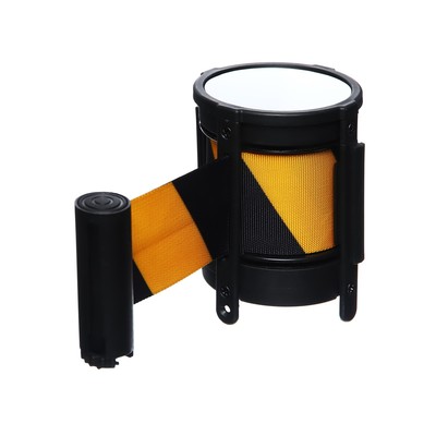 Кассета c вытяжной лентой - 470 см, высота - 11 см, ширина - 48 мм, жёлтая/чёрная