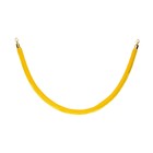 Канат бархатный оградительный, 1.5 м, золотой наконечник, жёлтый - Фото 2