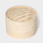 Пароварка Доляна «Восточная кухня», 2 яруса, d=24 см, бамбук - Фото 3