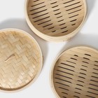 Пароварка Доляна «Восточная кухня», 2 яруса, d=24 см, бамбук - Фото 5