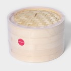 Пароварка Доляна «Восточная кухня», 2 яруса, d=24 см, бамбук - Фото 8