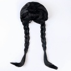 Карнавальное черное платье с белым воротником, атлас, п/э, размер 44, 164 см - Фото 6