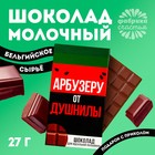 Шоколад молочный «Арбузеру от душнилы», 27 г. - фото 320930816