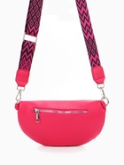 Сумка женская кросс-боди на молнии, 26×10×16 см, фуксия - Фото 5
