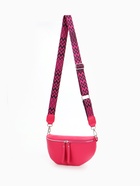 Сумка женская кросс-боди на молнии, 26×10×16 см, фуксия - Фото 8