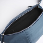Сумка женская кросс-боди на молнии, 34×11×17 см, синяя - Фото 6