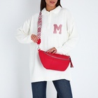 Сумка женская кросс-боди на молнии, 34×11×17 см, фуксия - Фото 7