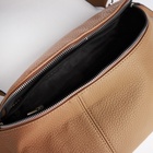 Сумка женская кросс-боди на молнии, 34×11×17 см, бежевая - Фото 6