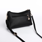 Сумка женская кросс-боди на молнии, 24.5×6.5×14 см, чёрная - Фото 3