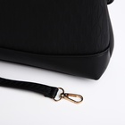 Сумка женская кросс-боди на молнии, 24.5×6.5×14 см, чёрная - Фото 6