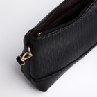 Сумка женская кросс-боди на молнии, 24.5×6.5×14 см, чёрная - Фото 7