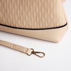 Сумка женская кросс-боди на молнии, 24.5×6.5×14 см, бежевая - Фото 6