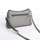 Сумка женская кросс-боди на молнии, 24.5×6.5×14 см, серая - Фото 3