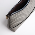 Сумка женская кросс-боди на молнии, 24.5×6.5×14 см, серая - Фото 7