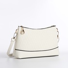 Сумка женская кросс-боди на молнии, 24.5×6.5×14 см, белая - Фото 4