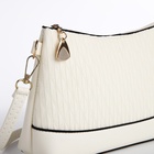 Сумка женская кросс-боди на молнии, 24.5×6.5×14 см, белая - Фото 5