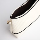 Сумка женская кросс-боди на молнии, 24.5×6.5×14 см, белая - Фото 7