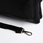 Сумка женская кросс-боди на молнии, 20.5×2×13 см, чёрная - Фото 6