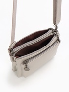 Сумка женская кросс-боди на молнии, 20.5×2×13 см, серая - Фото 10