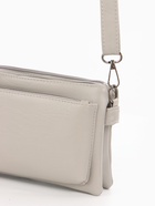 Сумка женская кросс-боди на молнии, 20.5×2×13 см, серая - Фото 4