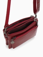 Сумка женская кросс-боди на молнии, 20.5×2×13 см, бордовая - Фото 10