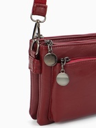 Сумка женская кросс-боди на молнии, 20.5×2×13 см, бордовая - Фото 13