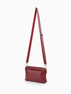 Сумка женская кросс-боди на молнии, 20.5×2×13 см, бордовая - Фото 5