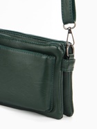 Сумка женская кросс-боди на молнии, 20.5×2×13 см, зелёная - Фото 4