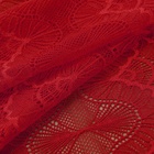 Кружевная эластичная ткань, 180 мм × 2,7 ± 0,5 м, цвет красный - Фото 3