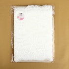 Кружевная эластичная ткань «Узоры», 175 мм, 2.7±0.5 м, белая - Фото 5