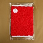 Кружевная эластичная ткань, 180 мм × 2,7 ± 0,5 м, цвет красный - фото 8600063