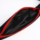 Поясная сумка для бега на молнии, цвет чёрный/красный - фото 8614828