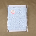 Кружевная эластичная ткань, 175 мм, 2.7±0.5 м, небесно-голубая - Фото 4