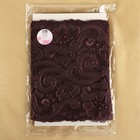 Кружевная эластичная ткань, 175 мм × 2,7 ± 0,5 м, цвет шоколадный - фото 8600094
