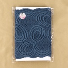 Кружевная эластичная ткань, 180 мм, 2.7±0.5 м, синяя - Фото 5