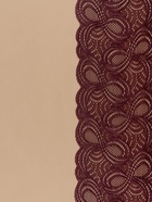 Кружевная эластичная ткань, 180 мм, 2.7±0.5 м, коричневая - Фото 2