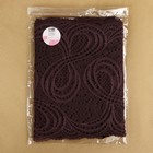 Кружевная эластичная ткань, 180 мм × 2,7 ± 0,5 м, цвет шоколадный - Фото 3