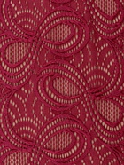 Кружевная эластичная ткань, 180 мм, 2.7±0.5 м, бордовая - Фото 3