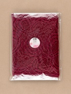 Кружевная эластичная ткань, 180 мм, 2.7±0.5 м, бордовая - Фото 5