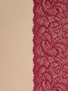 Кружевная эластичная ткань, 230 мм, 2.7±0.5 м, бордовая - Фото 2