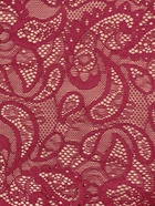 Кружевная эластичная ткань, 230 мм, 2.7±0.5 м, бордовая - Фото 3