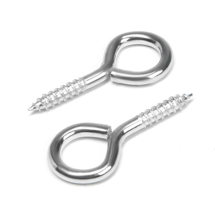 Шуруп-кольцо ТУНДРА, для строительных лесов, оцинкованный, 2.4×2.7 мм, 10 шт. - Фото 1