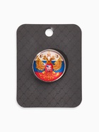 Брошь «Российская Федерация», цветная в серебре - Фото 4