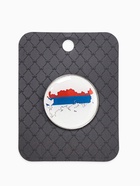 Значок «Россия», цветная в серебре 9889927