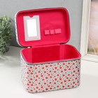 Набор шкатулок для украшений «Сердца на белом», 3 шт., с зеркалом, искусственная кожа, 13×21×14.5; 10×19×12; 21×15.5×17 см - Фото 4