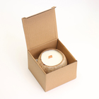 Свеча в кокосе ароматическая, эрл грей, соевый воск, 8х10 см, в коробке - фото 9862249