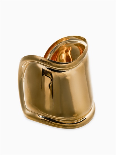 Браслет манжета «Изгиб», цвет золото