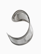 Браслет металл «Манжета» изгиб с полосой, цвет серебро 10068704