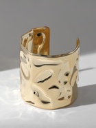 Браслет металл «Манжета» с выемками, цвет золото - Фото 8