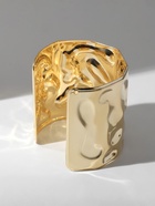 Браслет металл «Манжета» с выемками, цвет золото - Фото 9